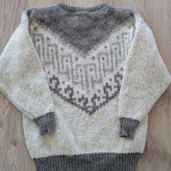 Vintage 80s Alafoss Icewool Icelandic Wool Sweater | Size M - Picture 2 of 3